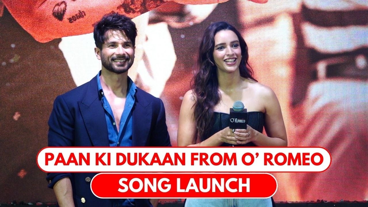 UNCUT - Shahid Kapoor & Tripti Dimri For The Song Launch Of Paan Ki Dukaan From O&rsquo; Romeo