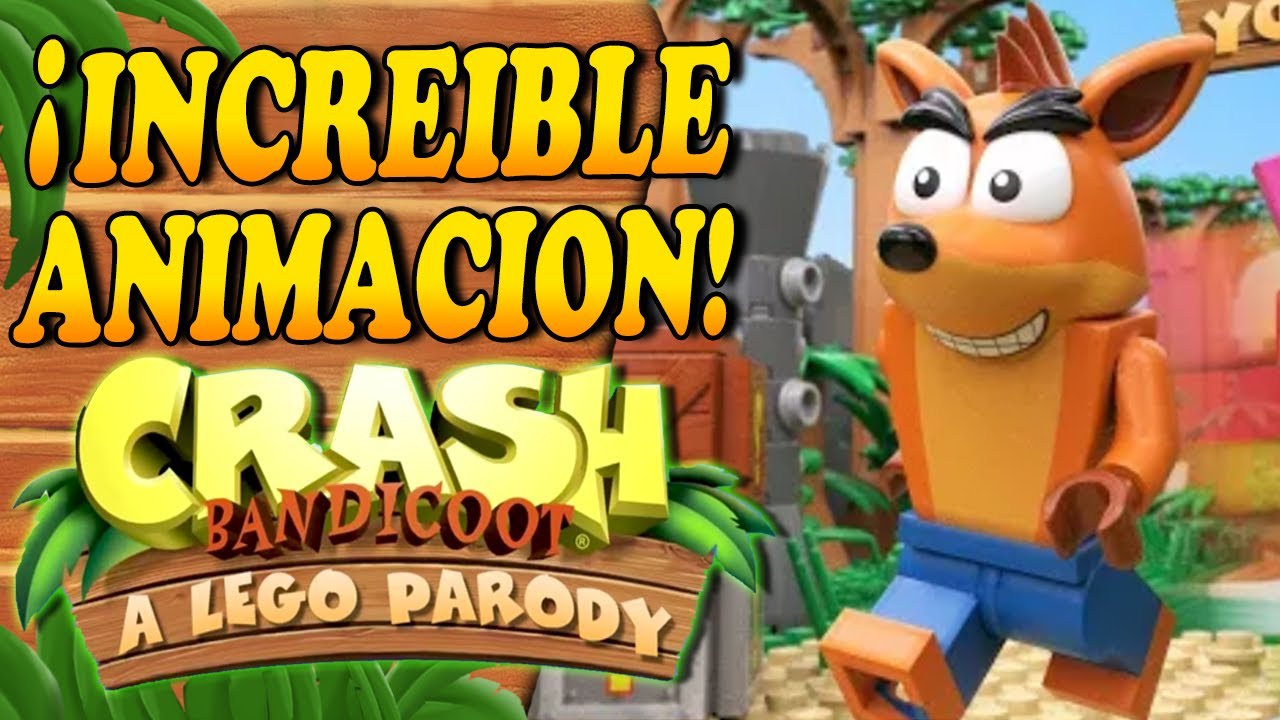 🤩Reaccionando a la INCREIBLE ANIMACIÓN de CRASH BANDICOOT LEGO