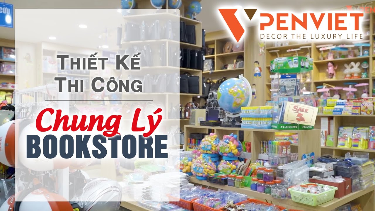 PENVIET - Thiết kế thi công siêu thị Chung Lý Bookstore