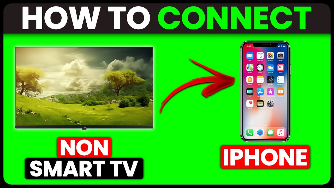 How To Connect Non Smart TV To iPhone (How To Cast & Screen Mirror iPhone To Non Smart TV)