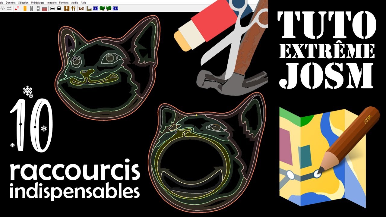 JOSM - 10 raccourcis pour se mettre bien feat. PopCat