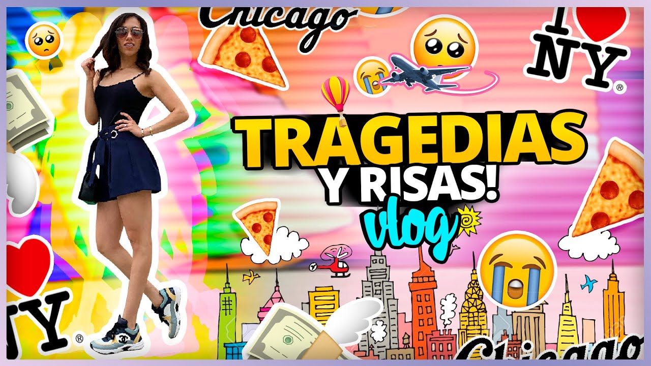 TRAGEDIAS, VUELOS PERDIDOS, CASI ME ATROPELLA UNA BICI! | NEW YORK + CHICAGO VLOG