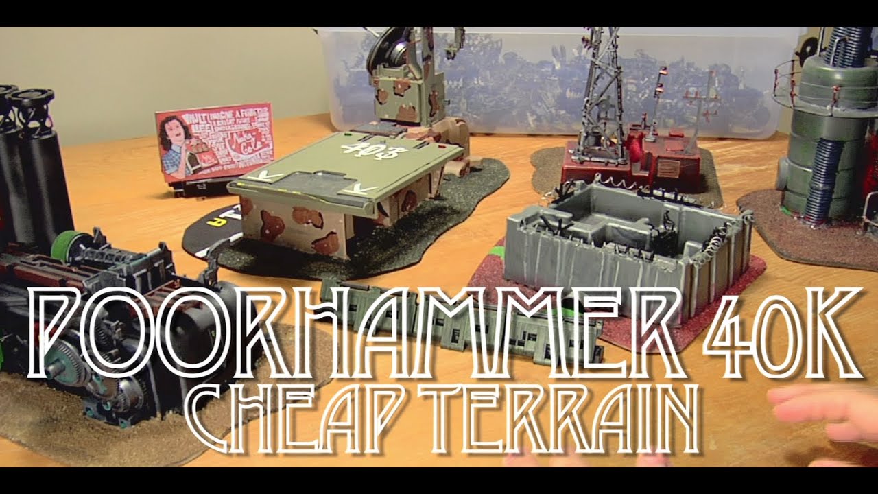 Tabletop Terrain for Cheap - PoorHammer 40k