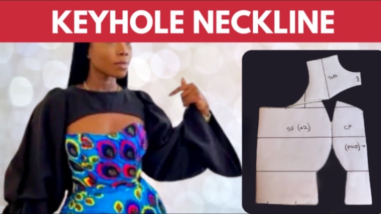 How to Draft a Keyhole Neckline Bustier | Drafting a Straight Dart Bustier With Keyhole Yoke | Silem