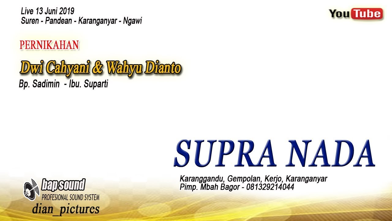 LIVE SUPRA NADA//BAP SOUND//SUREN, PANDEAN, KARANGANYAR, NGAWI