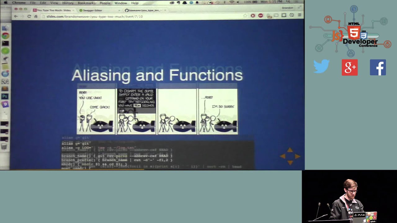 HTML5DevConf: Brandon Weaver, Sony Network Entertainment International: You Type Too Much