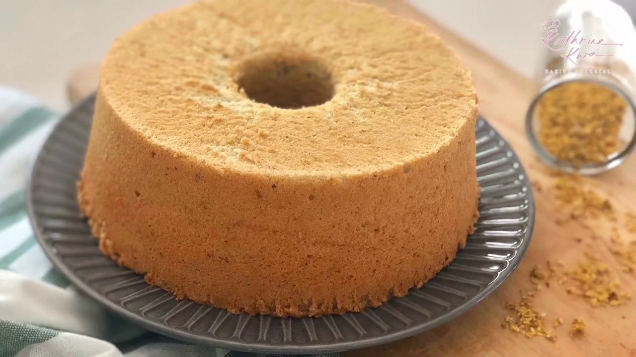 Osmanthus Chiffon Cake  桂花戚风蛋糕