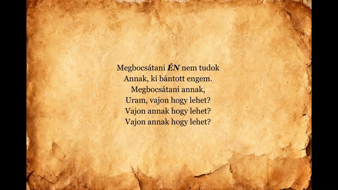 Megbocsátani ÉN nem tudok