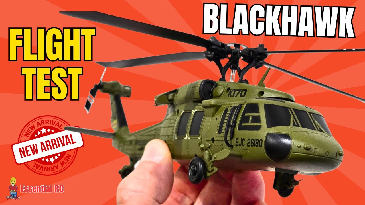FLIGHT TEST ! NEW WLTOYS XK 170 Blackhawk UH-60L RC Helicopter (inc. Landing Pad and Display Stand)