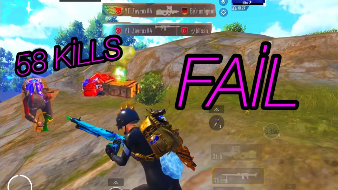 58 KİLLS 😍!  MY NEW GAMEPLAY VİDEO 