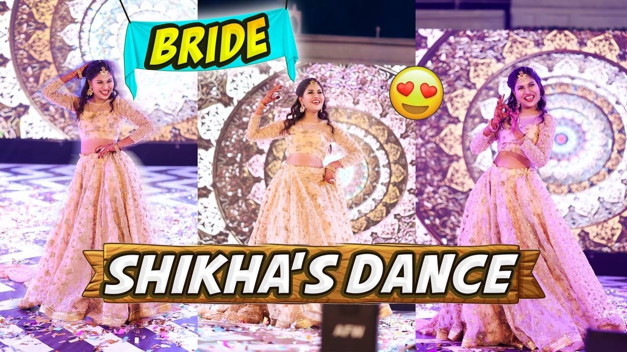Best Sangeet😍 Dance performance by bride (Artist Shikha Sharma) |  Shikha's wedding vlog #14 day4