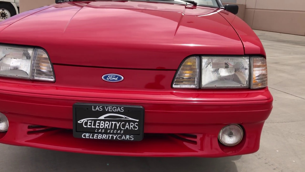 1991 Ford Mustang GT convertible 5,800 original miles --- At Celebrity Cars Las Vegas