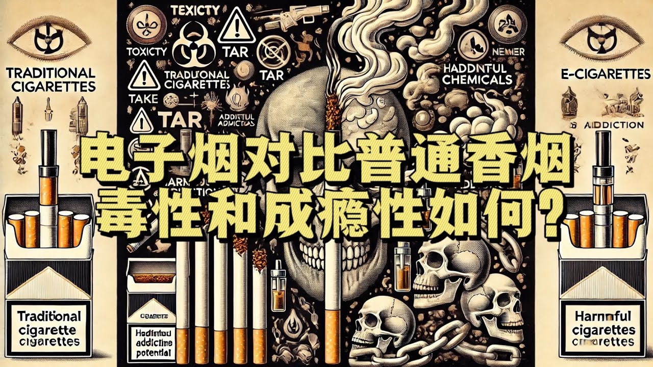 电子烟对比普通香烟，毒性和成瘾性如何？