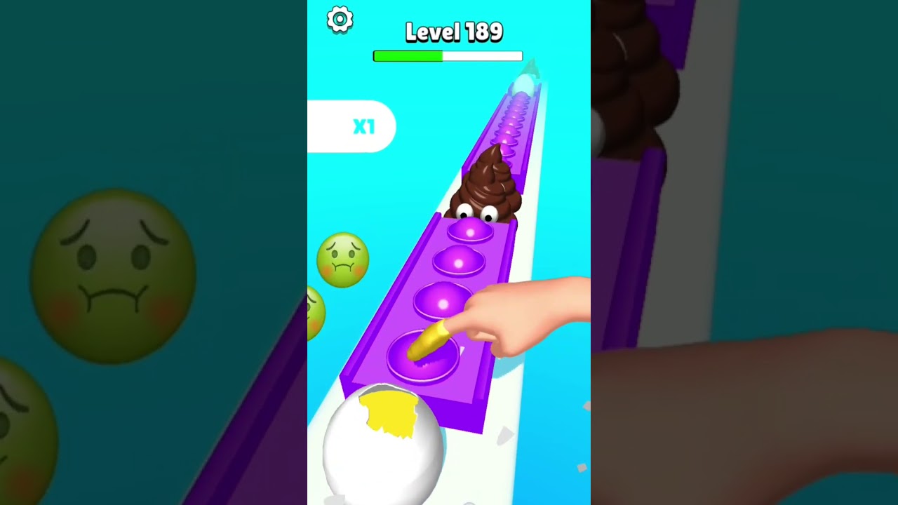 Pop Run 3d 🌀💠- Satisfying Android || mobile games #shorts #games #lynxyt #poprun3d