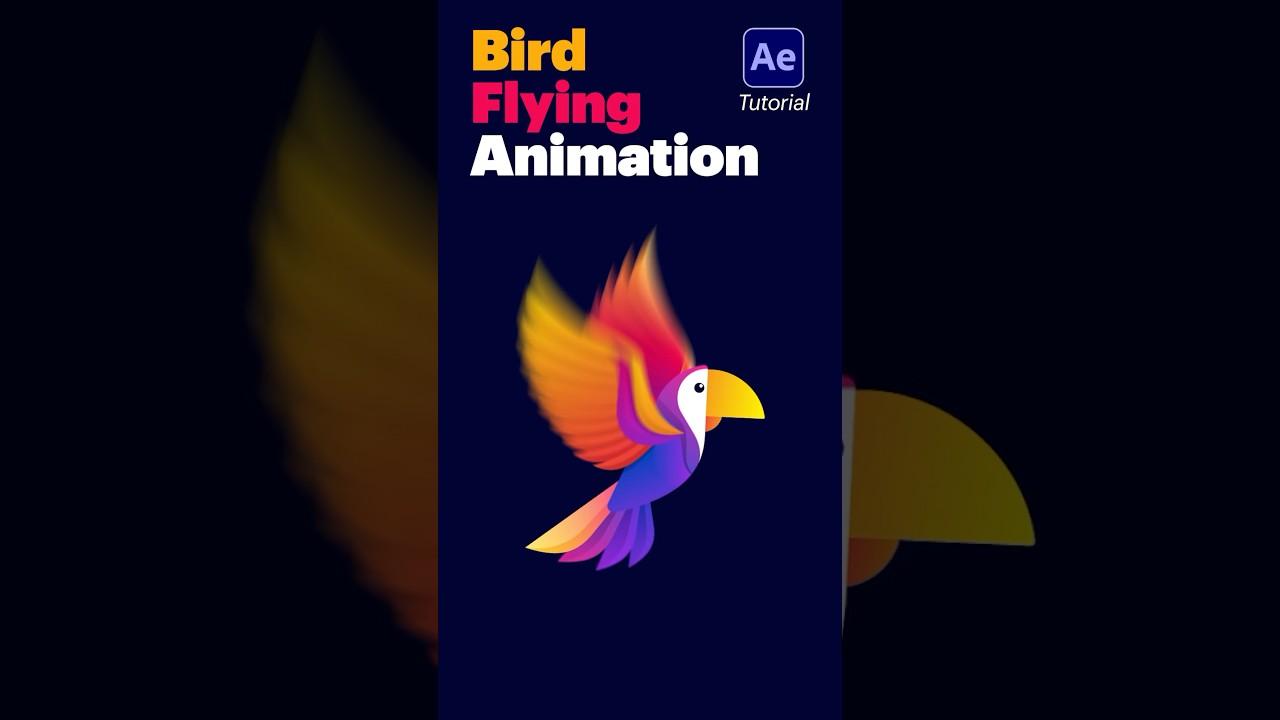 Bird Animation Tutorial in After Effects #animation #tutorial #motiongraphics #aftereffects