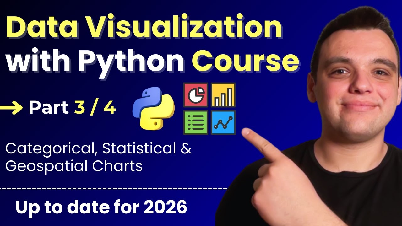 Data Visualization with Python Course [2026] - Part 3: Categorical, Statistical & Geospatial Charts