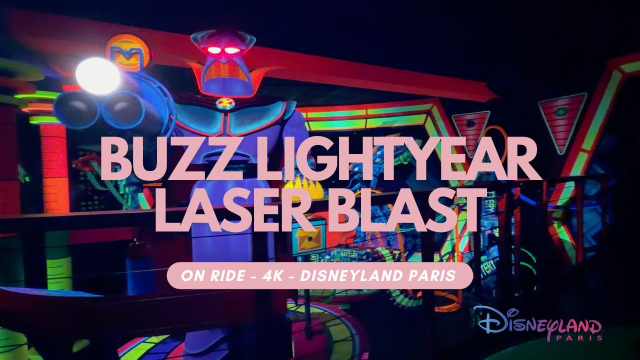 BUZZ LIGHTYEAR LASER BLAST - DISNEYLAND PARIS - 4K