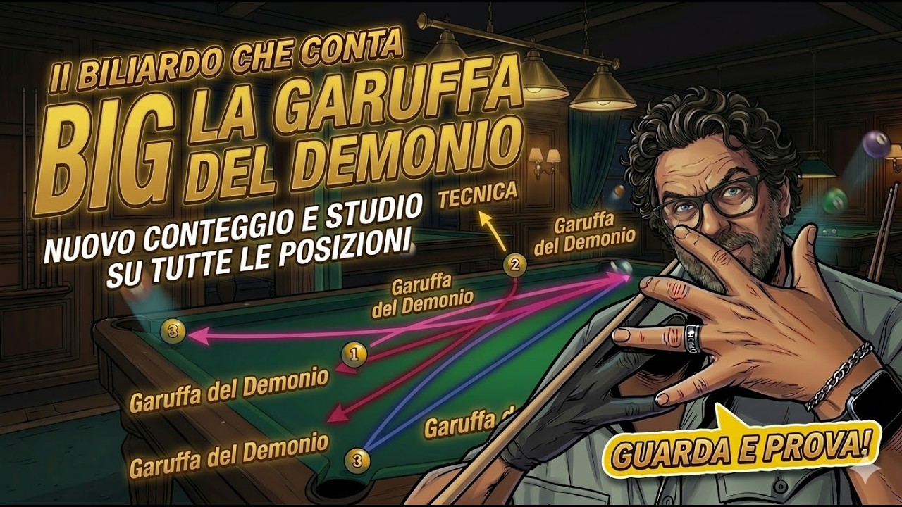 Il Biliardo che Conta BIG - La Garuffa del DEMONIO - nuovo conteggio e studio su tutte le posizioni