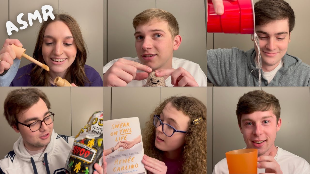 Friends try ASMR part 2