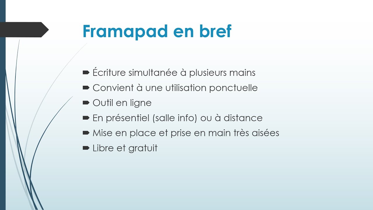 Écriture à quatre mains (ou plus) avec Framapad