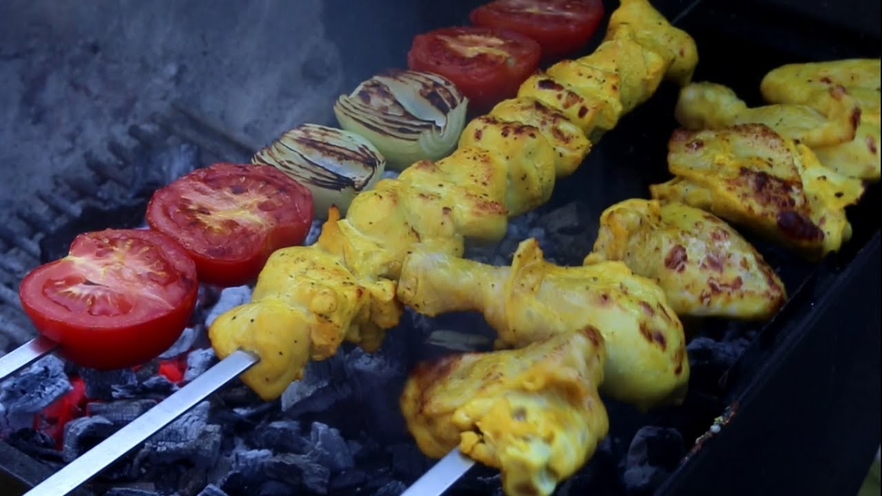 Authentic joojeh kabab - Persian Chicken kabob - Old Fashioned Iranian kebab