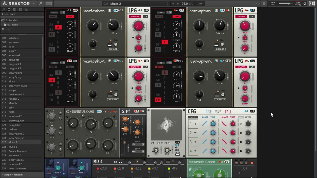 Quantum Variophon - A modular music box for Reaktor.