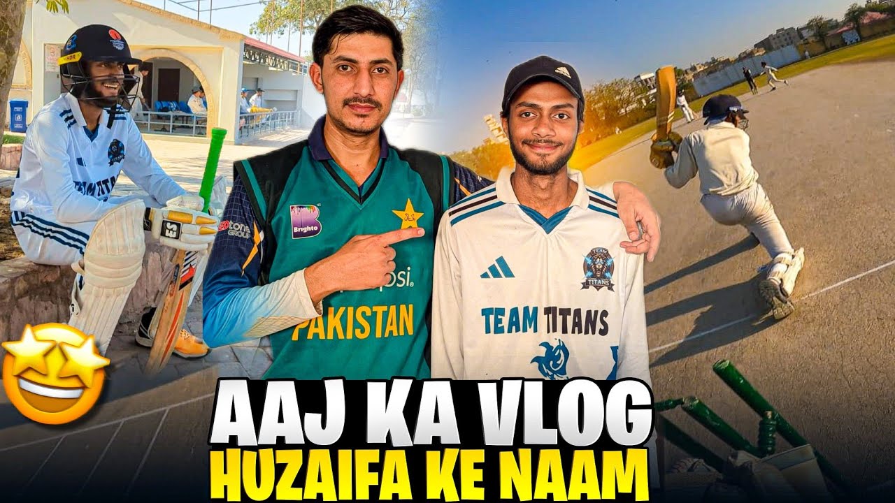 FIRST Cricket Vlog 2026 !!! 😍AAj Ka Vlog Huzaifa ke Naam 😂🏏