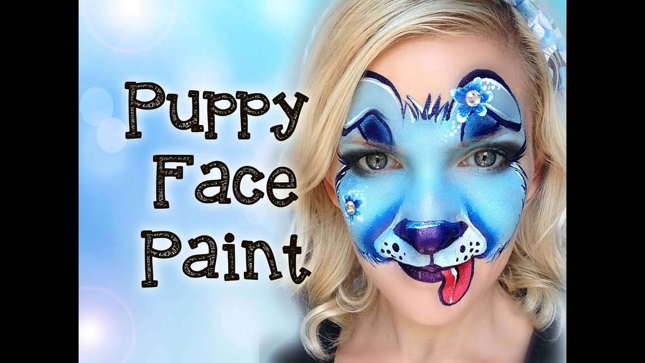 Puppy Dog Face Painting Tutorial Makeup