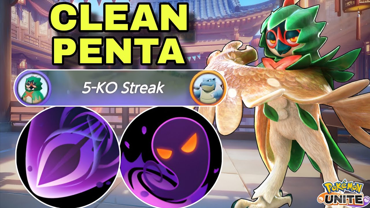 DECIDUEYE Goes Crazy and Wipes the Entire Team for a Penta! | Pokemon Unite