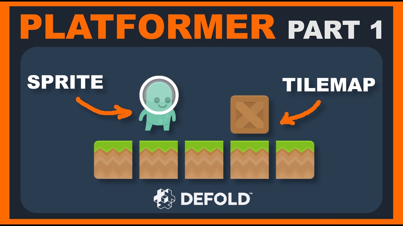 Учебник по платформеру Defold 1 — спрайты, тайловые карты, базовая настройка