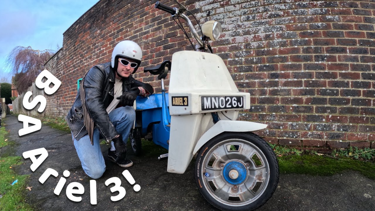 Is this Actually the BEST Moped Ever?! BSA Ariel 3 Rippin’ The Lanes! 