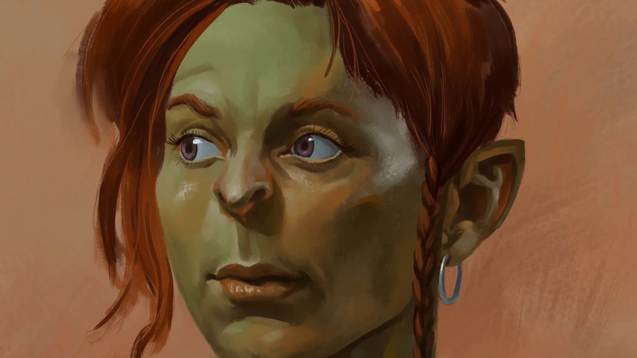 Female orc painting timelapse