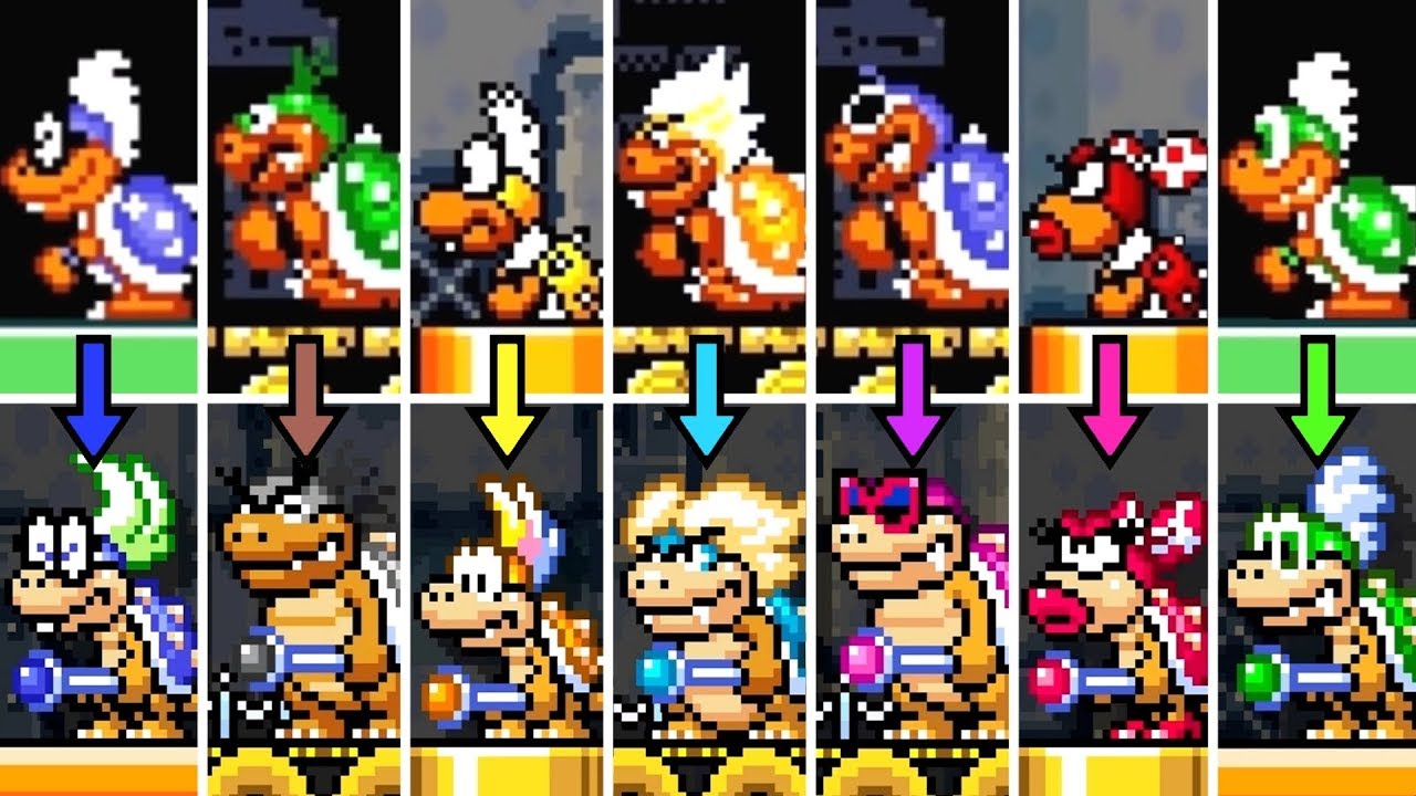 Super Mario World Koopaling Boss Rush Recreated in Super Mario Maker 2
