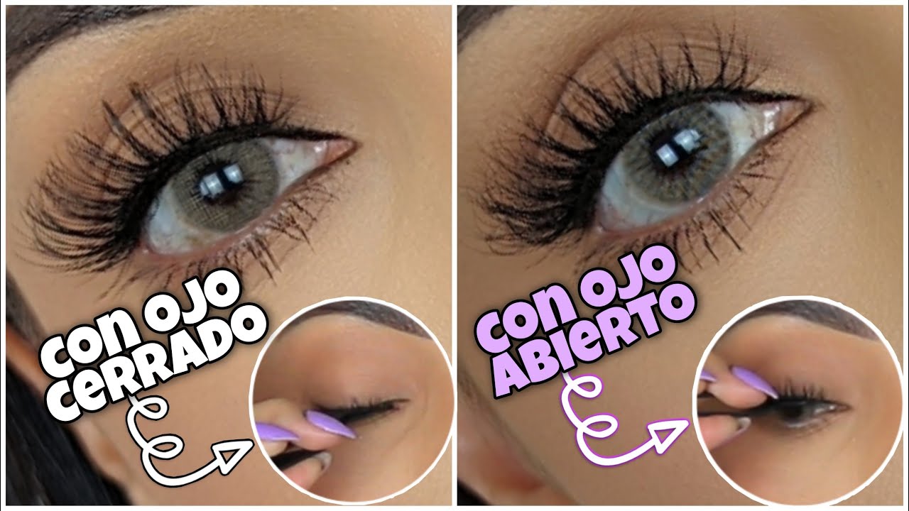 Esta es la forma CORRECTA de poner PESTAÑAS postizas ♥♥♥ Andy Lo