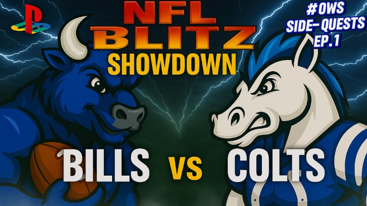 NFL Blitz PS1: Bills vs. Colts Arcade Classic and Unhinged! (No Commentary)