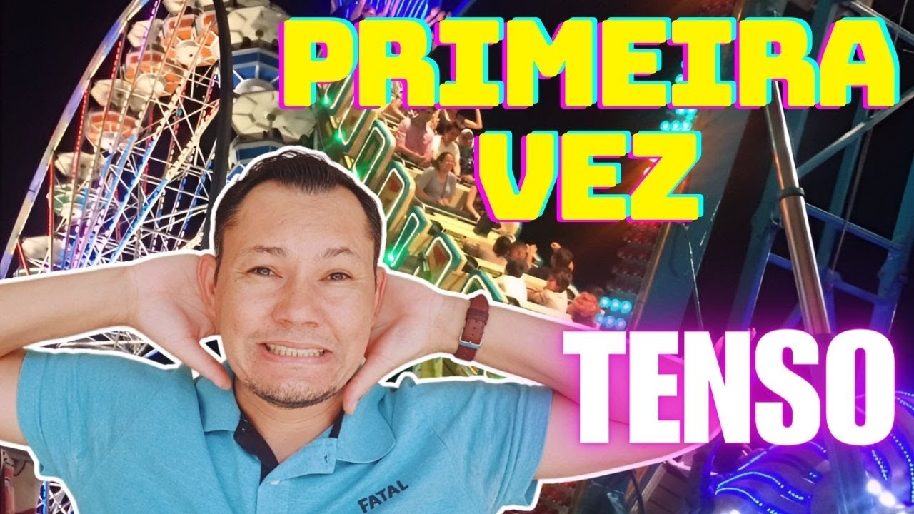 Primeira vez no PARQUE de diversões 4K #parque #diversão