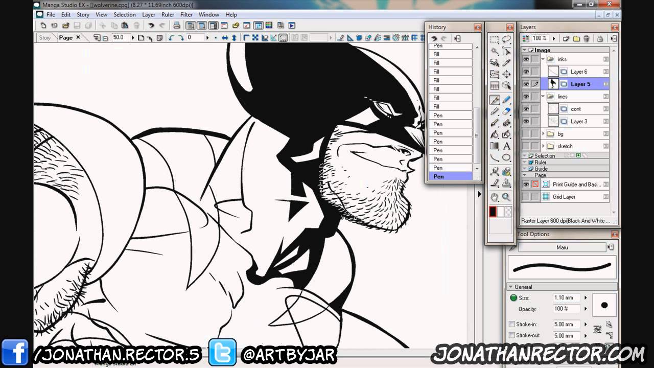 Drawing Wolverine Fanart - Scribbles With Jonathan