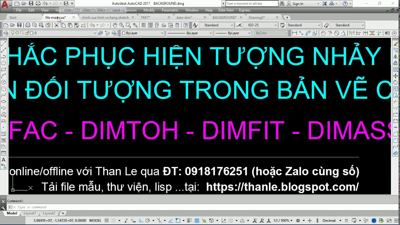 DÙNG BIẾN DIMSCALE THAY ĐỔI KÍCH THƯỚC DIM TO NHỎ RẤT TIỆN LỢI - KHẮC PHỤC LỖI NHẢY DIM