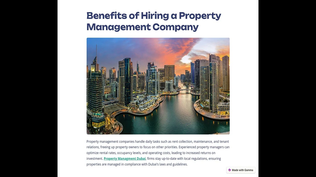 Best Property Management Services in Dubai #propertymanagementcompany #propertymanagementservices