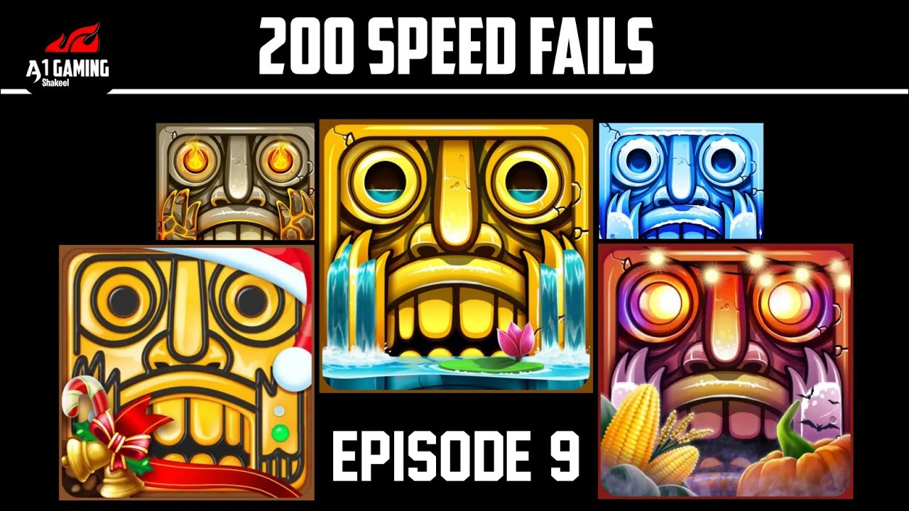 Temple Run 2 FUNNY FAILS 200 SPEED EP9 | Enchanted Palace,Frozen Shadows,Haunted Harvest,Winter Toy