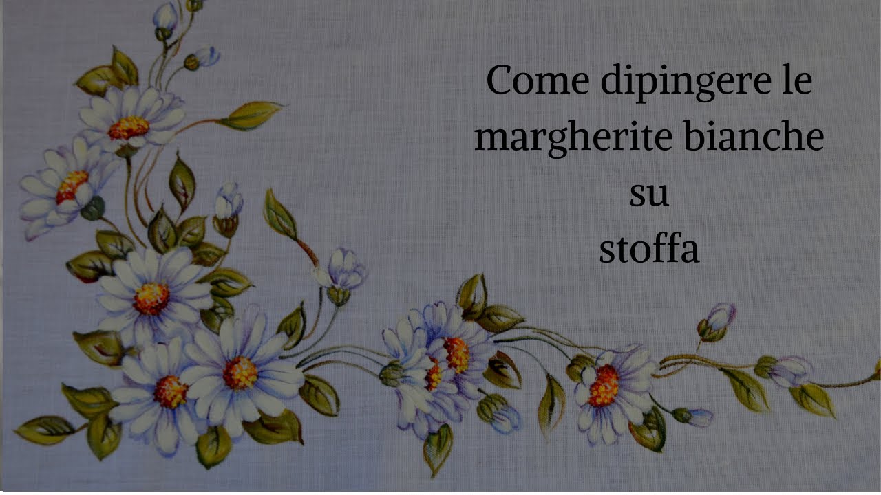 COME DIPINGERE LE MARGHERITE SU STOFFA: Step 1