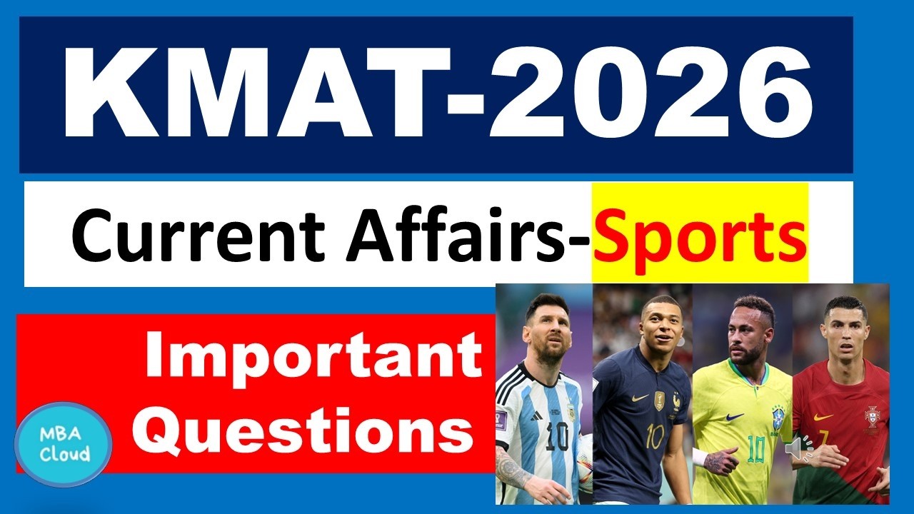 KMAT 2026| Current Affairs| Sports
