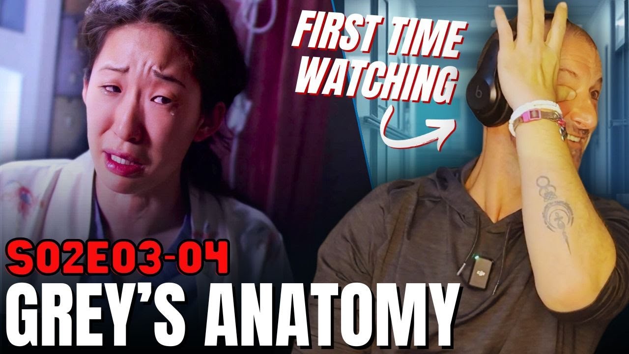 man tries to convince himself ** GREYS ANATOMY ** is NOT making him cry | FIRST WATCH | S02E3 & E4