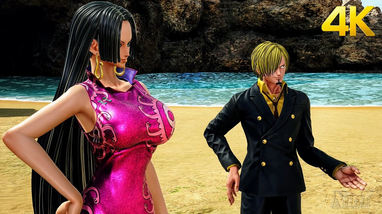 Hancock vs Luffy With Cutscenes - JUMP FORCE HDR Edition
