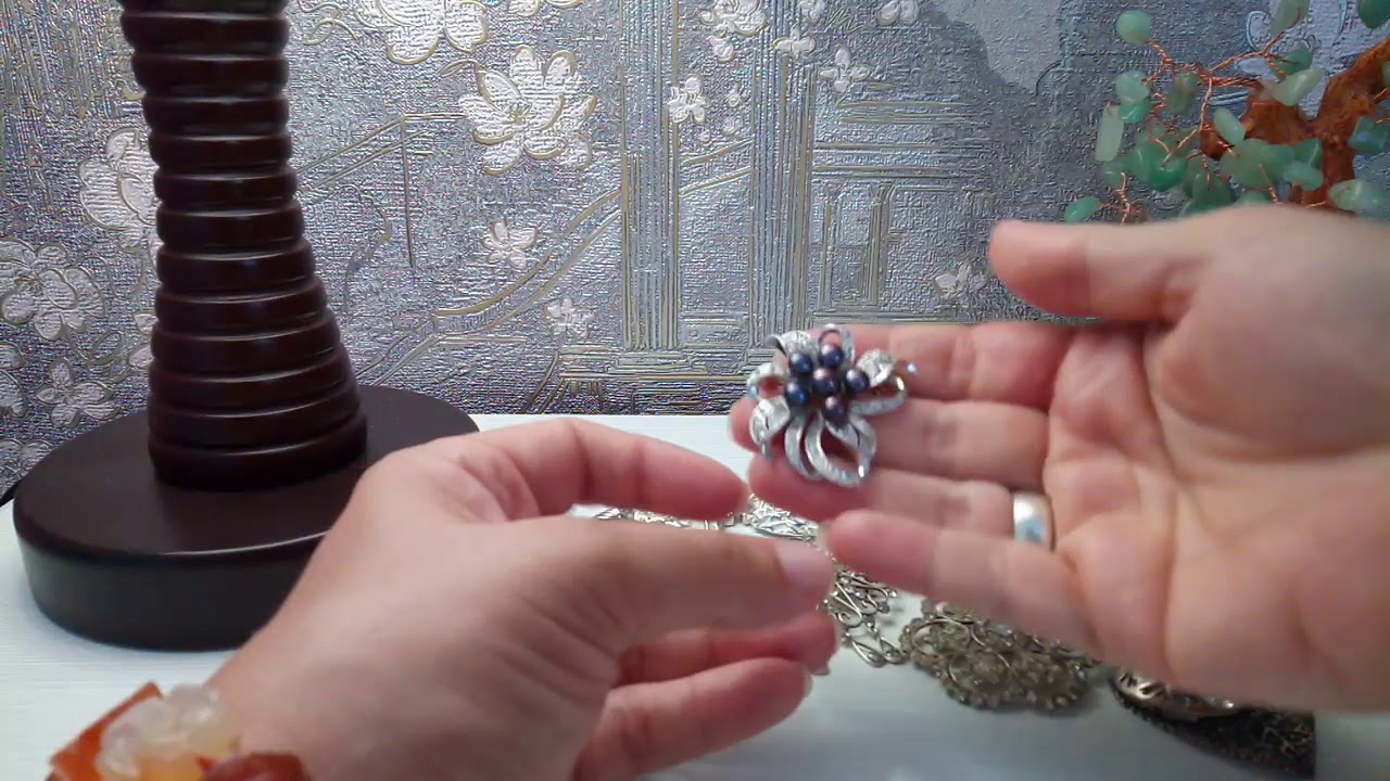 #Советские_винтажные #броши из #серебра. Советские #украшения. #ХЮЗ