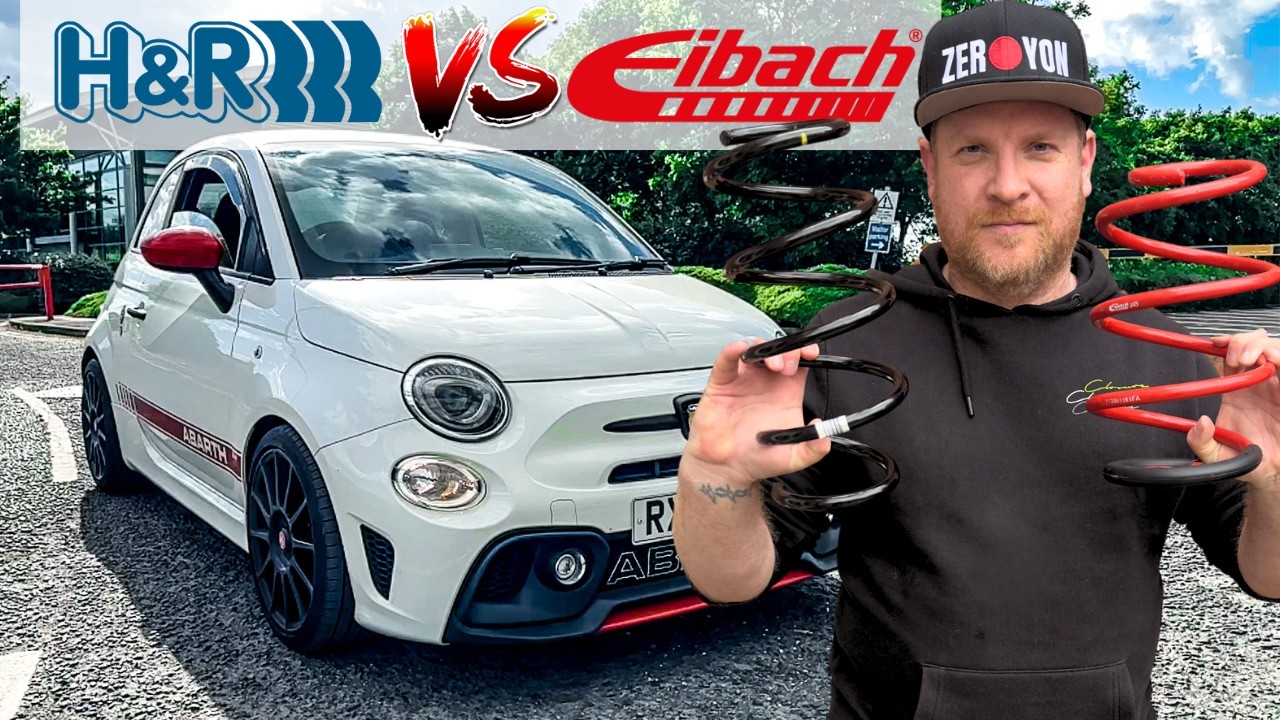 Обзор Eibach VS H&R. Какие занижающие пружины Abarth 595 ЛУЧШИЕ?