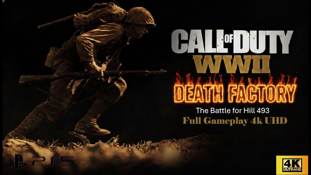 COD WWII Campaign Part 7 - DEATH FACTORY (4K 60FPS) #gameplay 