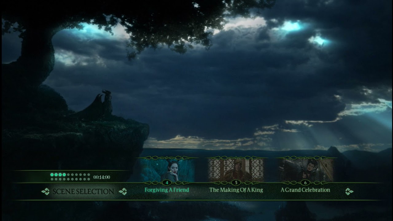 Maleficent 2014 Blu-ray Menu Walkthrough
