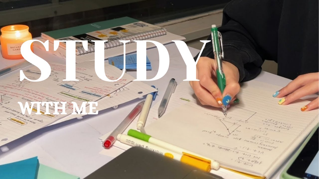 STUDY WITH ME 1h30 | background noise, no music, time counting | ASMR | real time | motivation