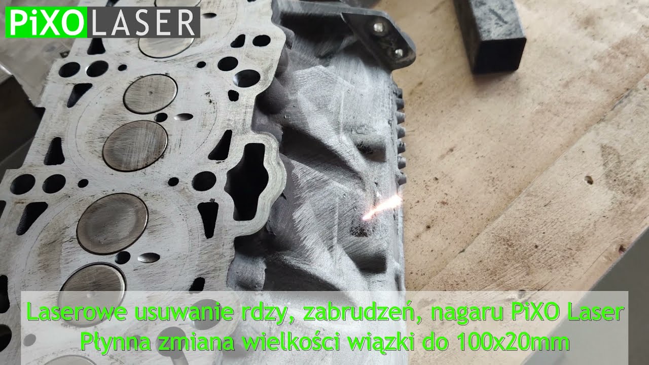 Laserowe czyszczenie powierzchni - czyszczenie silników.
